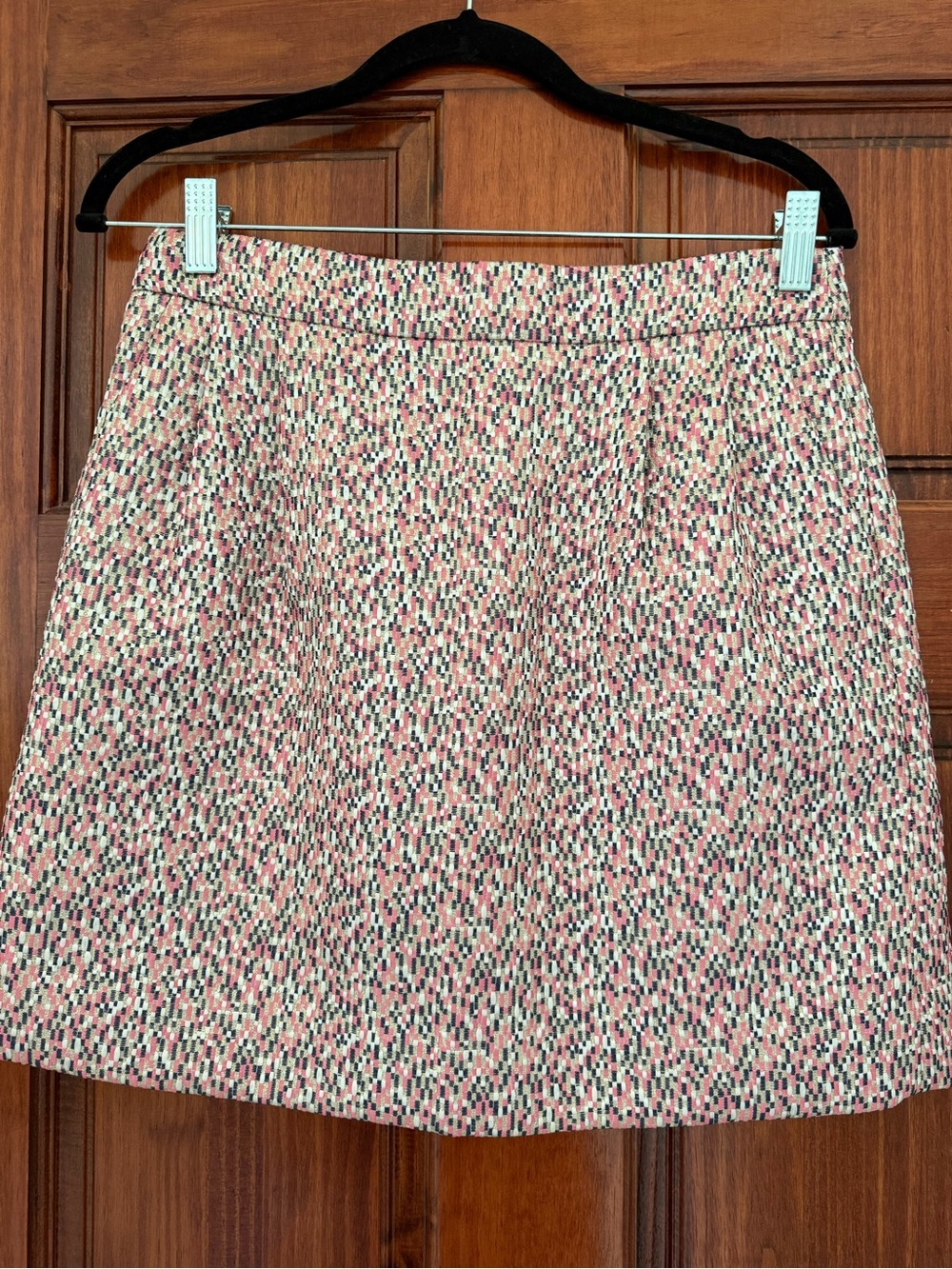 J. Crew Pink Multi-Color Mini Skirt